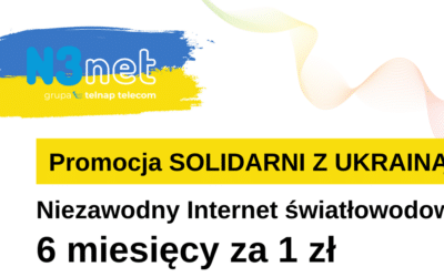 Promocja na Internet światłowodowy „Solidarni z Ukrainą” 🕊